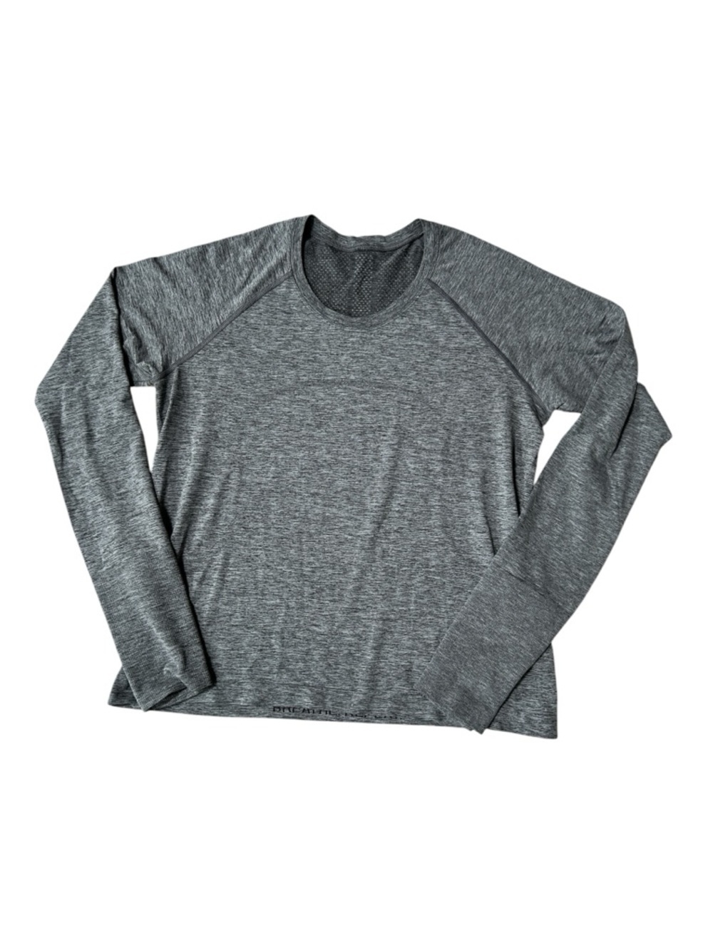 Lululemon Swiftly Tech Long Sleeve Shirt Grey Seamless Running Athletic Size 12
